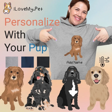 Load image into Gallery viewer, Cocker Spaniel hoodie-womens-multi