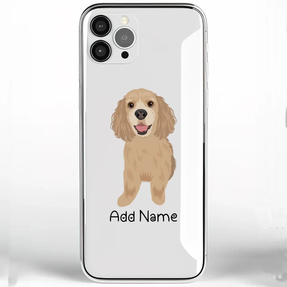 Personalized Cocker Spaniel Soft Shell Phone Cover-Cell Phone Accessories-Accessories, Cocker Spaniel, Dog Mom Gifts, Personalized, Phone Case-Phone Cover-Transparent TPU-One Size-2