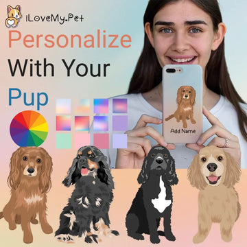 Personalized Cocker Spaniel Soft Shell Phone Cover 360x