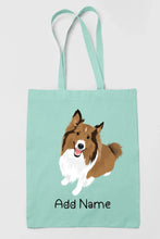 Load image into Gallery viewer, Personalized Collie / Sheltie Love Zippered Tote Bag-Accessories-Accessories, Bags, Dog Mom Gifts, Personalized, Rough Collie, Shetland Sheepdog-12