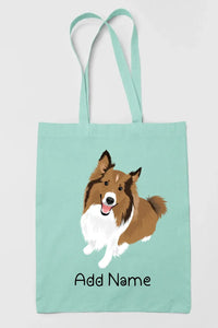 Personalized Collie / Sheltie Love Zippered Tote Bag-Accessories-Accessories, Bags, Dog Mom Gifts, Personalized, Rough Collie, Shetland Sheepdog-12