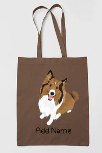 Personalized Collie / Sheltie Love Zippered Tote Bag-Accessories-Accessories, Bags, Dog Mom Gifts, Personalized, Rough Collie, Shetland Sheepdog-15