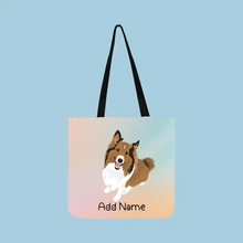 Load image into Gallery viewer, Personalized Collie / Sheltie Small Tote Bag-Accessories-Accessories, Bags, Dog Mom Gifts, Personalized, Rough Collie, Shetland Sheepdog-Small Tote Bag-Your Design-One Size-2