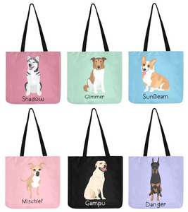 Personalized Collie / Sheltie Small Tote Bag-Accessories-Accessories, Bags, Dog Mom Gifts, Personalized, Rough Collie, Shetland Sheepdog-Small Tote Bag-Your Design-One Size-4