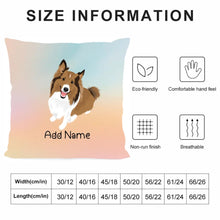 Load image into Gallery viewer, Personalized Collie / Sheltie Soft Plush Pillowcase-Home Decor-Dog Dad Gifts, Dog Mom Gifts, Home Decor, Personalized, Pillows, Rough Collie, Shetland Sheepdog-3