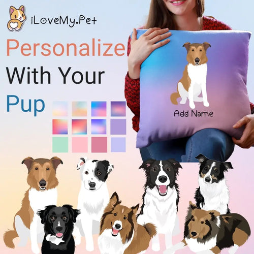 Personalized Collie / Sheltie Soft Plush Pillowcase-Home Decor-Dog Dad Gifts, Dog Mom Gifts, Home Decor, Personalized, Pillows, Rough Collie, Shetland Sheepdog-1
