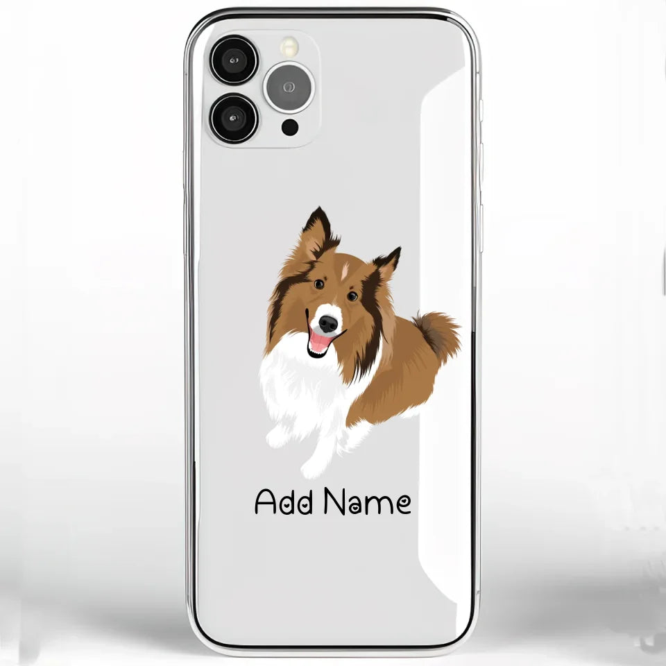 Personalized Collie / Sheltie Soft Shell Phone Cover-Cell Phone Accessories-Accessories, Dog Mom Gifts, Personalized, Phone Case, Rough Collie, Shetland Sheepdog-Phone Cover-Transparent TPU-One Size-2