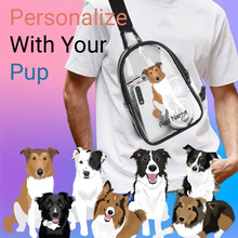 Load image into Gallery viewer, Collie transparent-sling-bag-multi