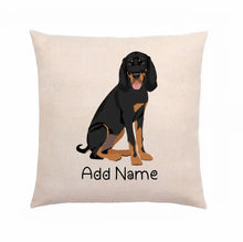 Load image into Gallery viewer, Personalized Coonhound Linen Pillowcase-Home Decor-Coonhound, Dog Dad Gifts, Dog Mom Gifts, Home Decor, Personalized, Pillows-2