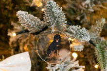 Load image into Gallery viewer, Personalized Coonhound Love Christmas Tree Ornaments-Christmas Ornament-Christmas, Coonhound, Personalized-Christmas Tree Ornaments-Transparent-3.5&quot; or 8.9 cm-3