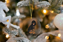 Load image into Gallery viewer, Personalized Coonhound Love Christmas Tree Ornaments-Christmas Ornament-Christmas, Coonhound, Personalized-Christmas Tree Ornaments-Transparent-3.5&quot; or 8.9 cm-4