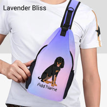 Load image into Gallery viewer, Personalized Coonhound Love Unisex Sling Bag Backpack-Accessories-Coonhound-Unisex Sling Bag Backpack-Lavender Bliss-One Size-15