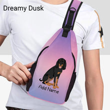 Load image into Gallery viewer, Personalized Coonhound Love Unisex Sling Bag Backpack-Accessories-Coonhound-Unisex Sling Bag Backpack-Dreamy Dusk-One Size-16