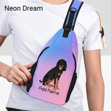 Load image into Gallery viewer, Personalized Coonhound Love Unisex Sling Bag Backpack-Accessories-Coonhound-Unisex Sling Bag Backpack-Neon Dream-One Size-17