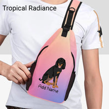 Load image into Gallery viewer, Personalized Coonhound Love Unisex Sling Bag Backpack-Accessories-Coonhound-Unisex Sling Bag Backpack-Tropical Radiance-One Size-18