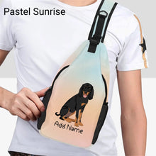 Load image into Gallery viewer, Personalized Coonhound Love Unisex Sling Bag Backpack-Accessories-Coonhound-Unisex Sling Bag Backpack-Pastel Sunrise-One Size-21