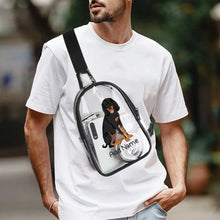 Load image into Gallery viewer, Personalized Coonhound Love Unisex Transparent Sling Bag-Accessories-Coonhound-Unisex Transparent Sling Bag-Transparent-One Size-4