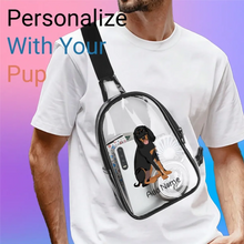 Load image into Gallery viewer, Coonhound transparent-sling-bag-single