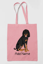 Load image into Gallery viewer, Personalized Coonhound Love Zippered Tote Bag-Accessories-Accessories, Bags, Coonhound, Dog Mom Gifts, Personalized-11