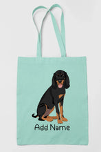 Load image into Gallery viewer, Personalized Coonhound Love Zippered Tote Bag-Accessories-Accessories, Bags, Coonhound, Dog Mom Gifts, Personalized-12