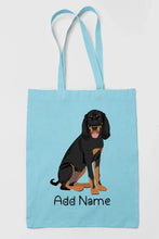 Load image into Gallery viewer, Personalized Coonhound Love Zippered Tote Bag-Accessories-Accessories, Bags, Coonhound, Dog Mom Gifts, Personalized-13