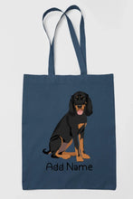 Load image into Gallery viewer, Personalized Coonhound Love Zippered Tote Bag-Accessories-Accessories, Bags, Coonhound, Dog Mom Gifts, Personalized-14