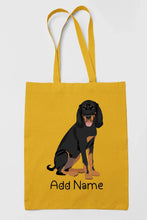 Load image into Gallery viewer, Personalized Coonhound Love Zippered Tote Bag-Accessories-Accessories, Bags, Coonhound, Dog Mom Gifts, Personalized-17