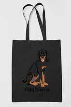 Load image into Gallery viewer, Personalized Coonhound Love Zippered Tote Bag-Accessories-Accessories, Bags, Coonhound, Dog Mom Gifts, Personalized-19