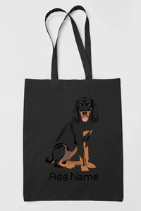 Personalized Coonhound Love Zippered Tote Bag-Accessories-Accessories, Bags, Coonhound, Dog Mom Gifts, Personalized-19