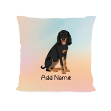 Load image into Gallery viewer, Personalized Coonhound Soft Plush Pillowcase-Home Decor-Coonhound, Dog Dad Gifts, Dog Mom Gifts, Home Decor, Personalized, Pillows-Soft Plush Pillowcase-As Selected-12&quot;x12&quot;-2