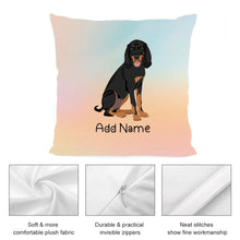 Load image into Gallery viewer, Personalized Coonhound Soft Plush Pillowcase-Home Decor-Coonhound, Dog Dad Gifts, Dog Mom Gifts, Home Decor, Personalized, Pillows-3