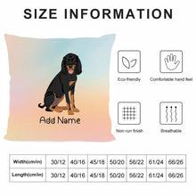 Load image into Gallery viewer, Personalized Coonhound Soft Plush Pillowcase-Home Decor-Coonhound, Dog Dad Gifts, Dog Mom Gifts, Home Decor, Personalized, Pillows-4