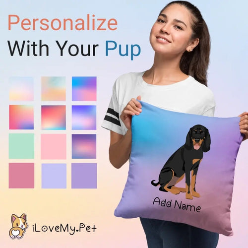 Personalized Coonhound Soft Plush Pillowcase-Home Decor-Coonhound, Dog Dad Gifts, Dog Mom Gifts, Home Decor, Personalized, Pillows-1