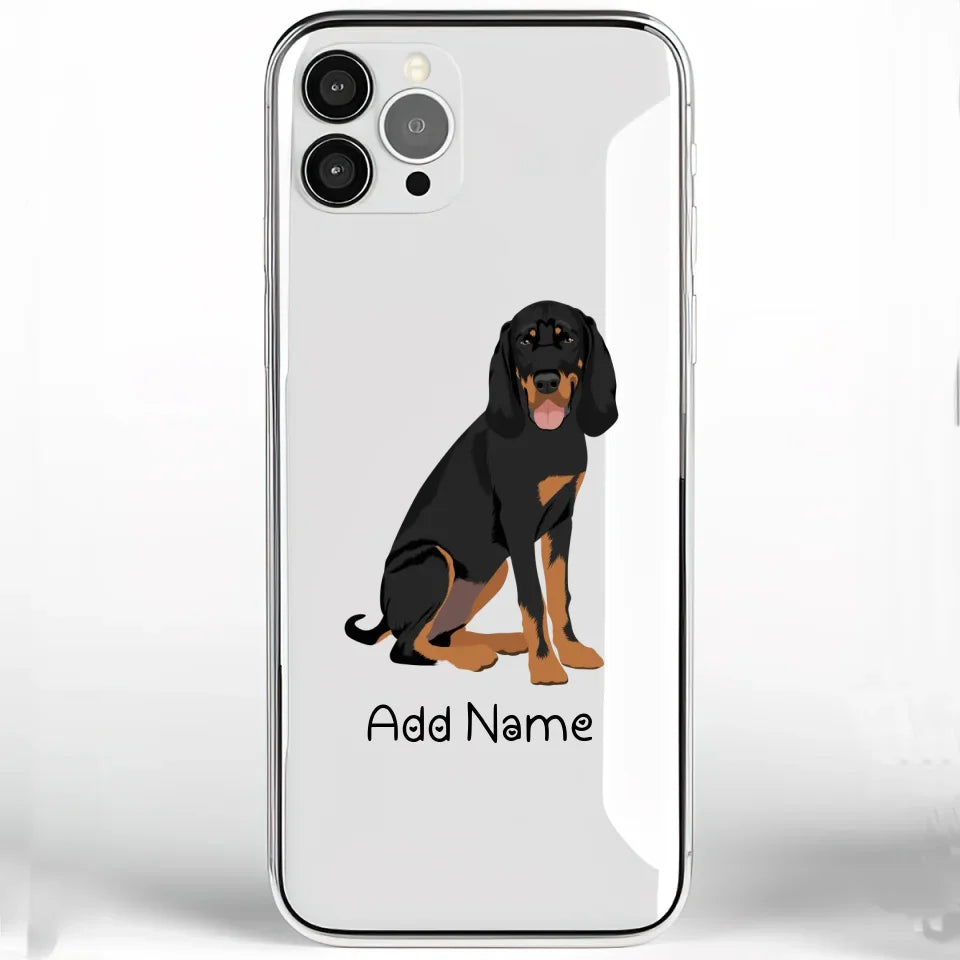 Personalized Coonhound Soft Shell Phone Cover-Cell Phone Accessories-Accessories, Coonhound, Dog Mom Gifts, Personalized, Phone Case-Phone Cover-Transparent TPU-One Size-2