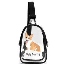 Load image into Gallery viewer, Personalized Corgi Love Unisex Transparent Sling Bag-Accessories-Corgi-Unisex Transparent Sling Bag-Transparent-One Size-2