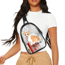 Load image into Gallery viewer, Personalized Corgi Love Unisex Transparent Sling Bag-Accessories-Corgi-Unisex Transparent Sling Bag-Transparent-One Size-3