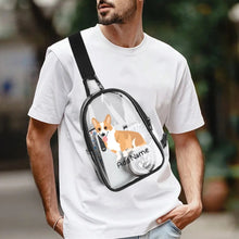 Load image into Gallery viewer, Personalized Corgi Love Unisex Transparent Sling Bag-Accessories-Corgi-Unisex Transparent Sling Bag-Transparent-One Size-4