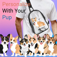 Load image into Gallery viewer, CORGIS transparent-sling-bag-multi