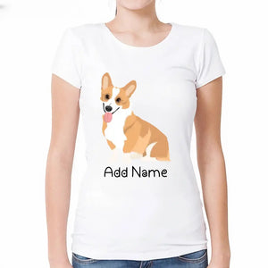 Personalized Corgi Mom T Shirt for Women-Customizer-Apparel, Corgi, Dog Mom Gifts, Personalized, Shirt, T Shirt-2