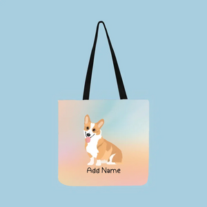 Personalized Corgi Small Tote Bag-Accessories-Accessories, Bags, Corgi, Dog Mom Gifts, Personalized-Small Tote Bag-Your Design-One Size-2