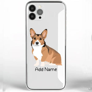 Personalized Corgi Soft Shell Phone Cover-Cell Phone Accessories-Accessories, Corgi, Dog Mom Gifts, Personalized, Phone Case-Phone Cover-Transparent TPU-One Size-2