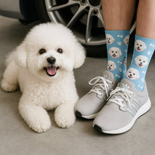 Load image into Gallery viewer, Personalized Custom Bichon Frise Socks-Accessories-Accessories,Bichon Frise,Dog Dad Gifts,Dog Mom Gifts,Socks,Upload Photo-1
