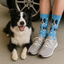 Load image into Gallery viewer, Personalized Custom Border Collie Socks-Accessories-Accessories,Border Collie,Dog Dad Gifts,Dog Mom Gifts,Socks,Upload Photo-35