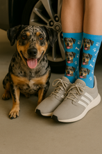 Load image into Gallery viewer, Personalized Custom Catahoula Socks-Accessories-Accessories,Catahoula,Dog Dad Gifts,Dog Mom Gifts,Socks,Upload Photo-35
