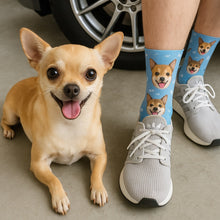 Load image into Gallery viewer, Personalized Custom Chihuahua Socks-Accessories-Accessories,Chihuahua,Dog Dad Gifts,Dog Mom Gifts,Socks,Upload Photo-1