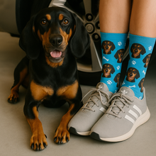 Load image into Gallery viewer, Personalized Custom Coonhound Socks-Accessories-Accessories,Coonhound,Dog Dad Gifts,Dog Mom Gifts,Socks,Upload Photo-35