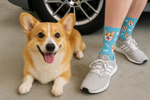 Load image into Gallery viewer, Personalized Custom Corgi Socks-Accessories-Accessories,Corgi,Dog Dad Gifts,Dog Mom Gifts,Socks,Upload Photo-1