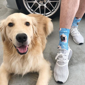 Personalized Custom Golden Retriever Socks 360x