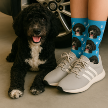Load image into Gallery viewer, Personalized Custom Portuguese Water Dog Socks-Accessories-Accessories,Dog Dad Gifts,Dog Mom Gifts,Portuguese Water Dog,Socks,Upload Photo-35