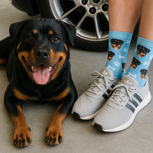 Load image into Gallery viewer, Personalized Custom Rottweiler Socks-Accessories-Accessories,Dog Dad Gifts,Dog Mom Gifts,Rottweiler,Socks,Upload Photo-1
